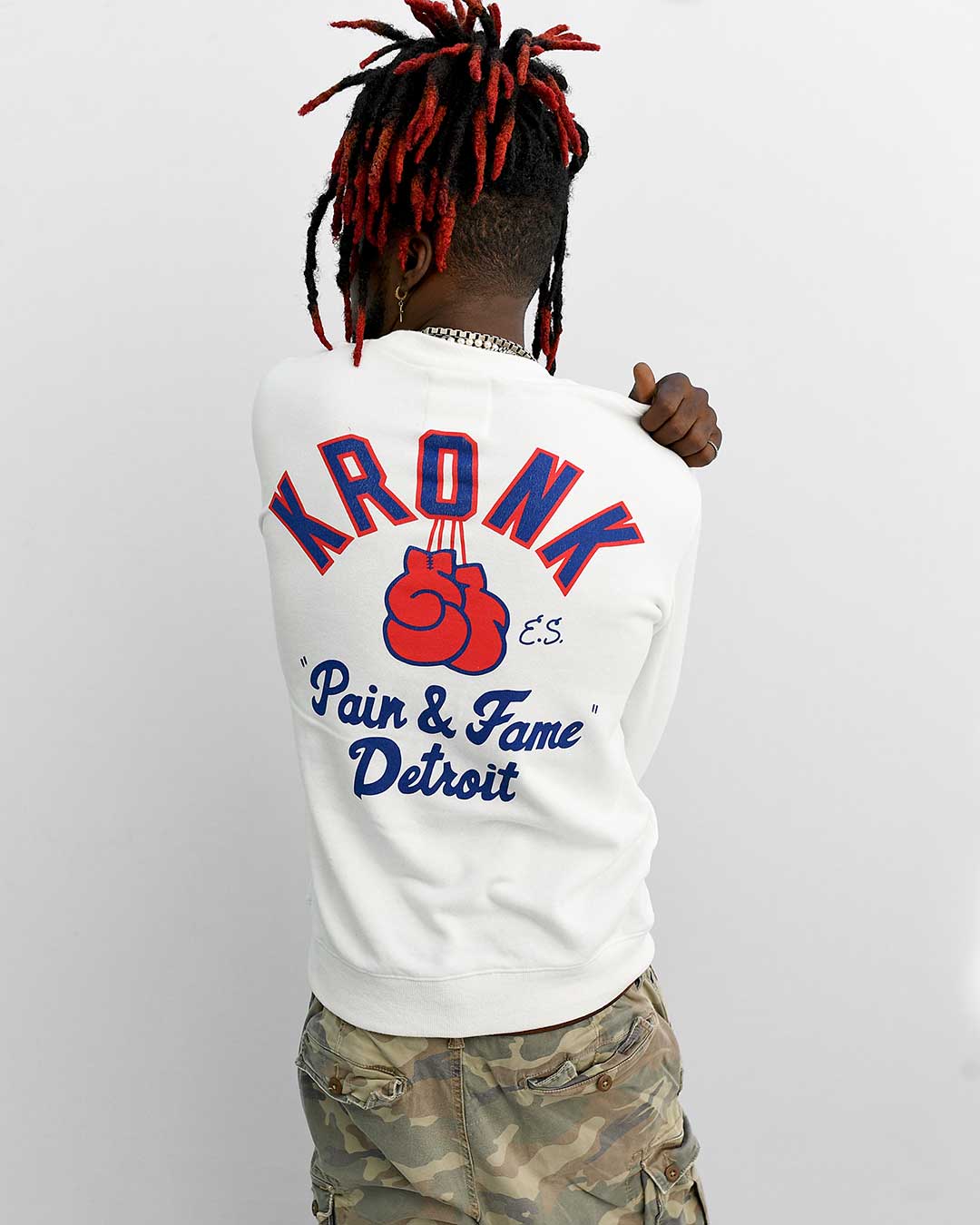 Kronk 'Pain & Fame' Ivory Sweatshirt - Roots of Fight