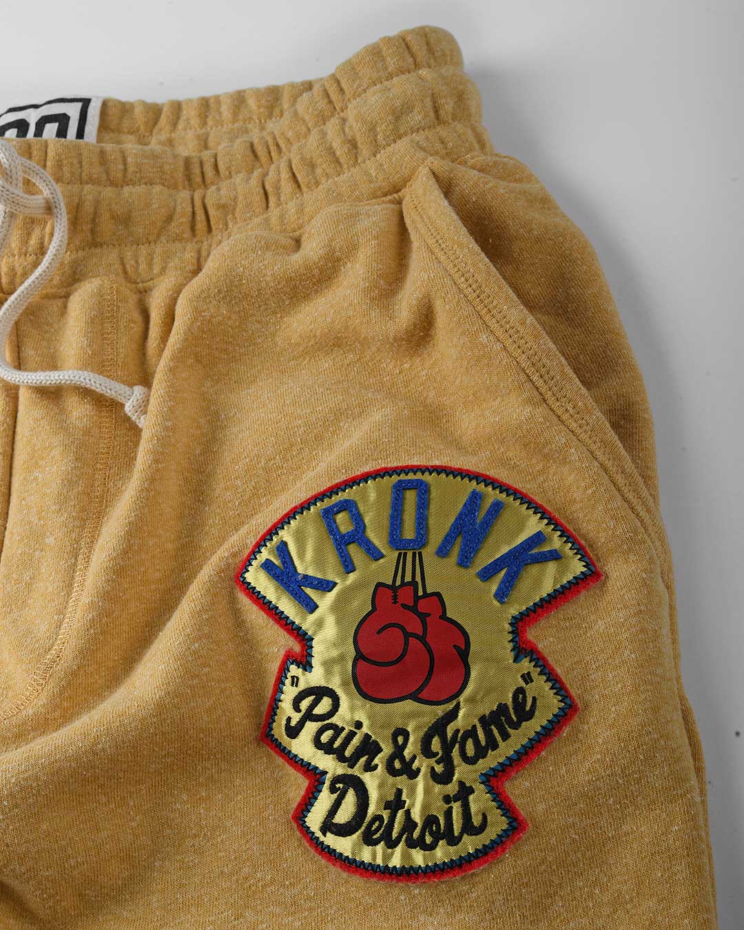 Kronk &#39;Pain &amp; Fame&#39; Yellow Sweatpants - Roots of Fight