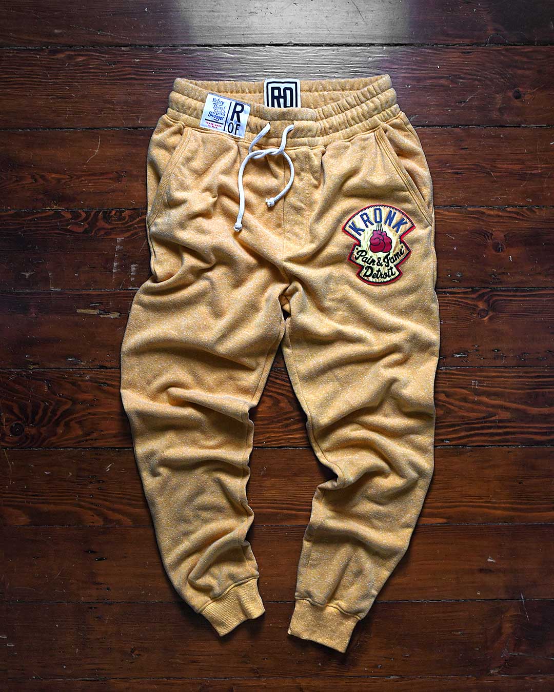 Kronk 'Pain & Fame' Yellow Sweatpants - Roots of Fight
