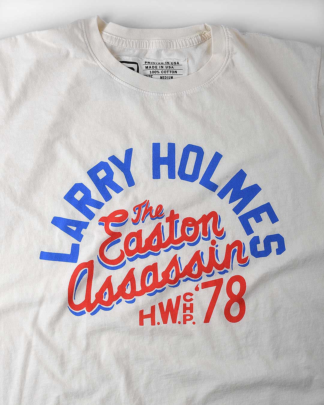 Larry Holmes The Easton Assassin White Tee - Roots of Fight