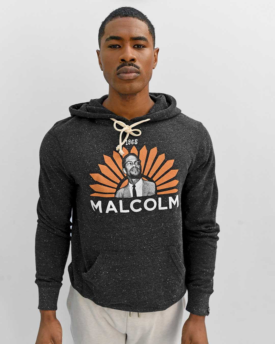 Malcolm X 1965 Black PO Hoody - Roots of Fight