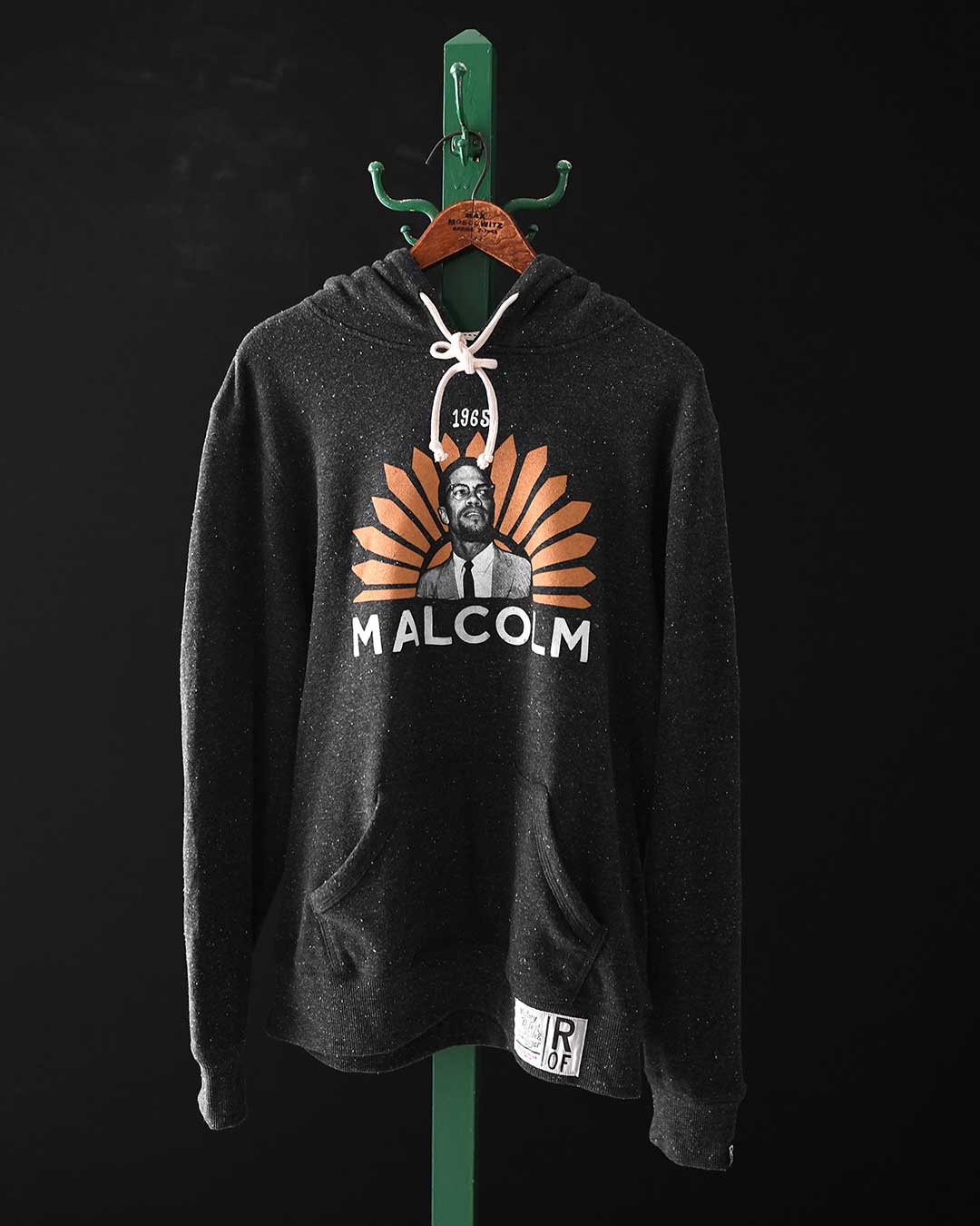 Malcolm X 1965 Black PO Hoody - Roots of Fight