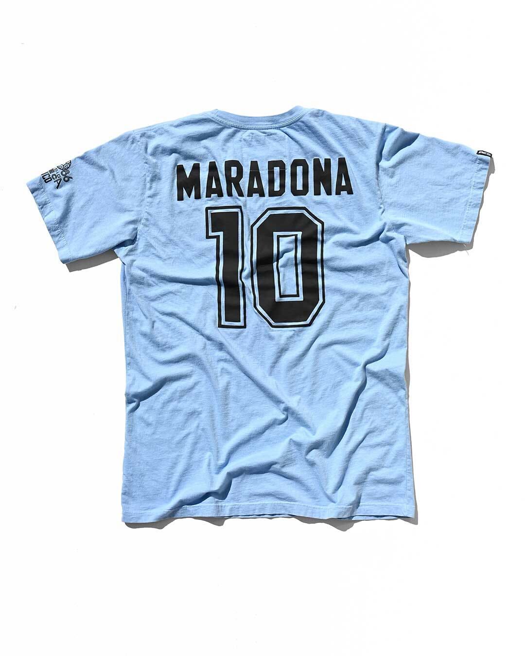 Maradona #10 Sky Blue Tee - Roots of Fight