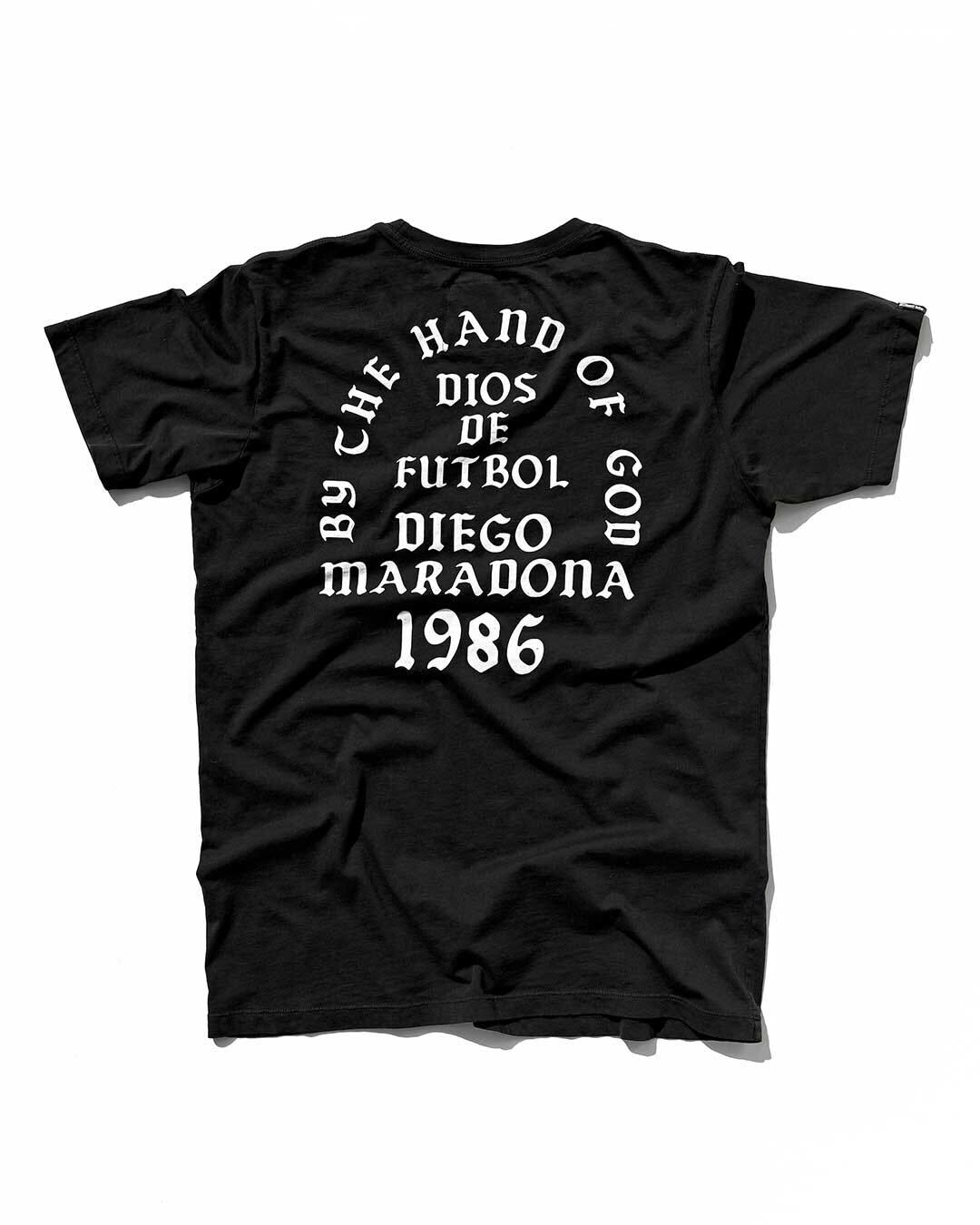 Maradona Hand of God Black Tee - Roots of Fight Canada