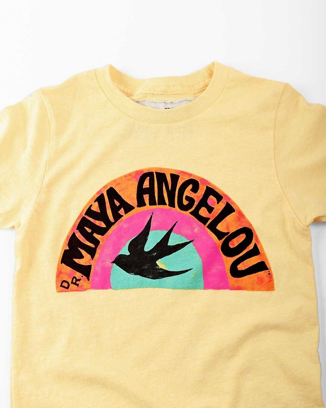 Maya Angelou Yellow Kid&#39;s Tee - Roots of Fight Canada