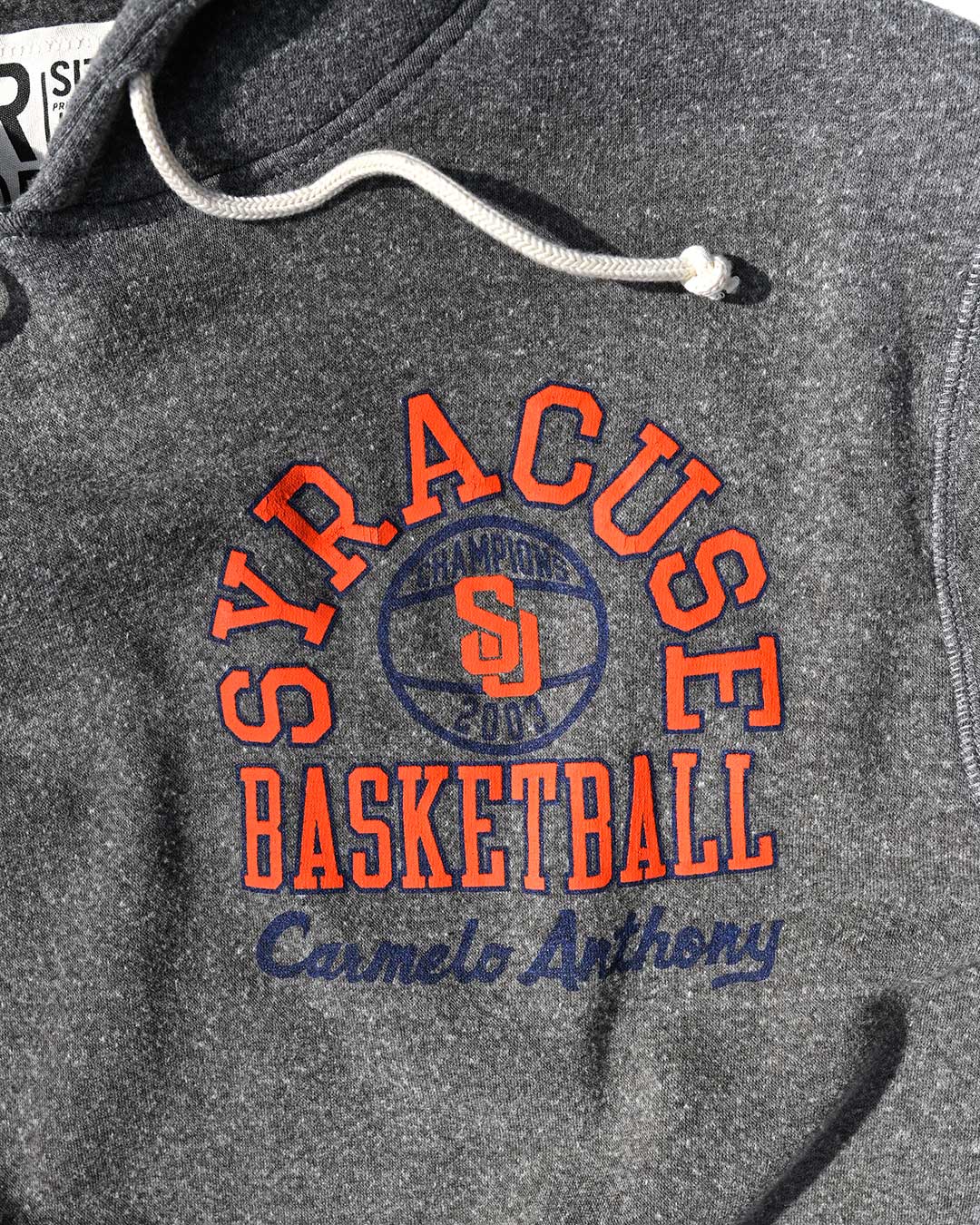 Melo Syracuse Basketball Grey PO Hoody - Roots of Fight