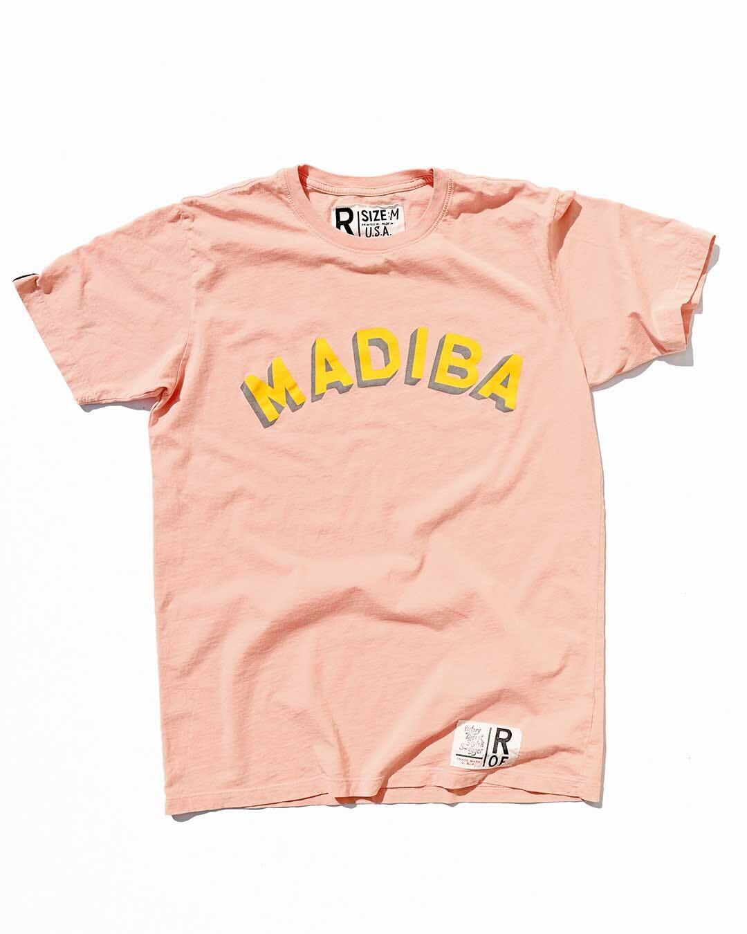 Nelson Mandela Madiba Coral Tee 4XL Vintage Coral
