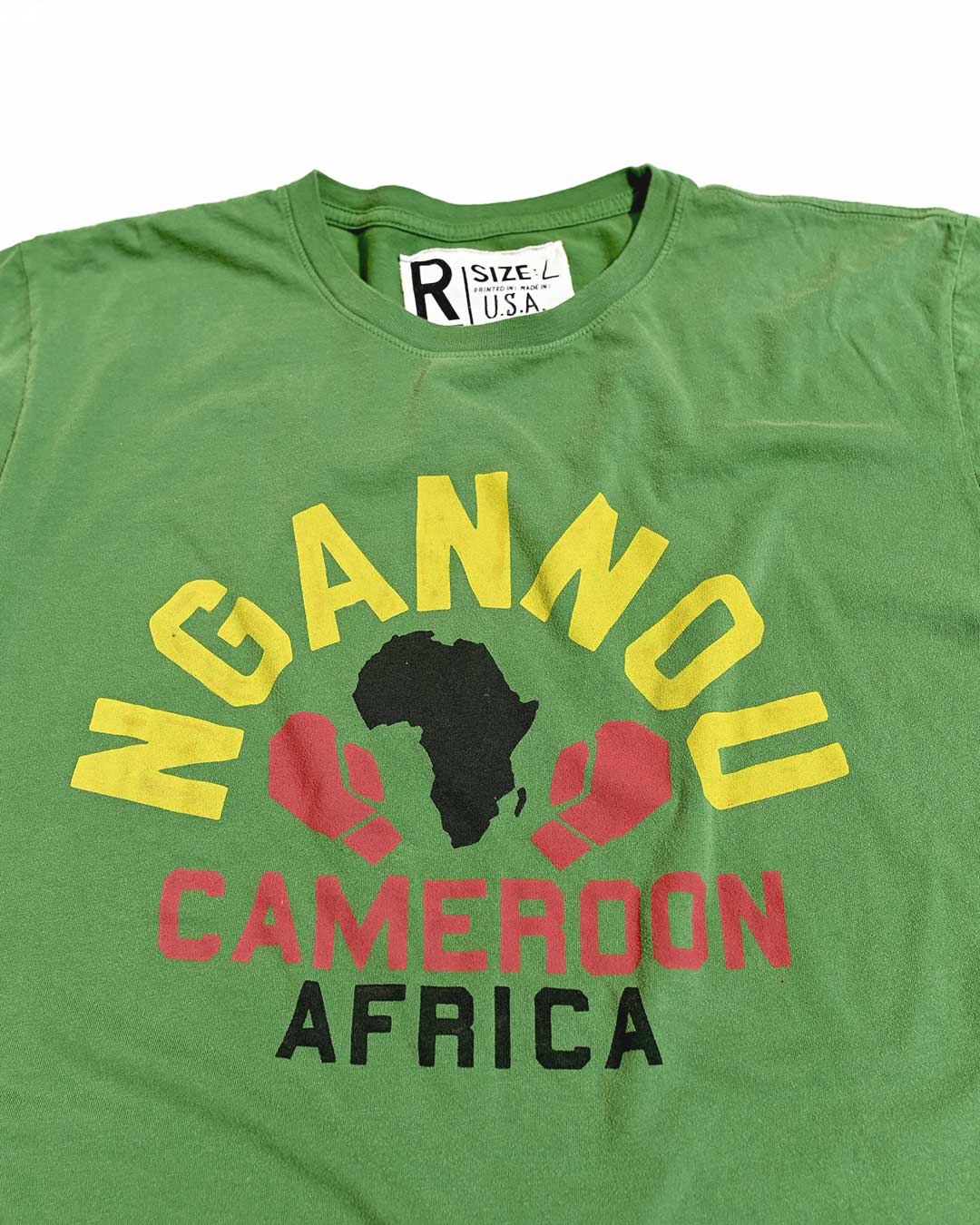 Ngannou Cameroon Green Tee - Roots of Fight Canada