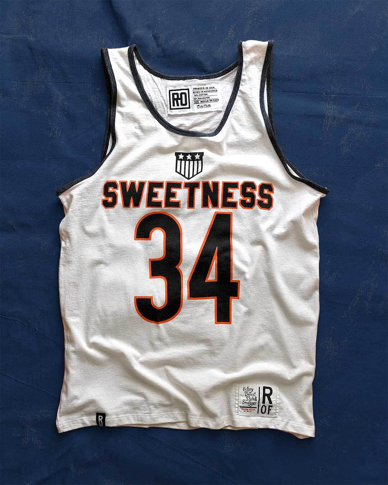 Payton Sweetness #34 Vintage White Tank