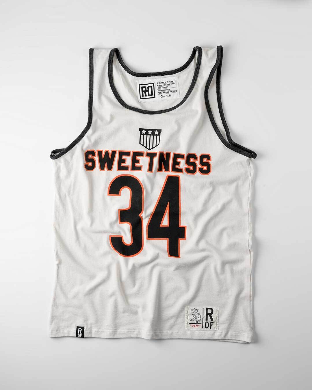 Payton Sweetness #34 Vintage White Tank - Roots of Fight