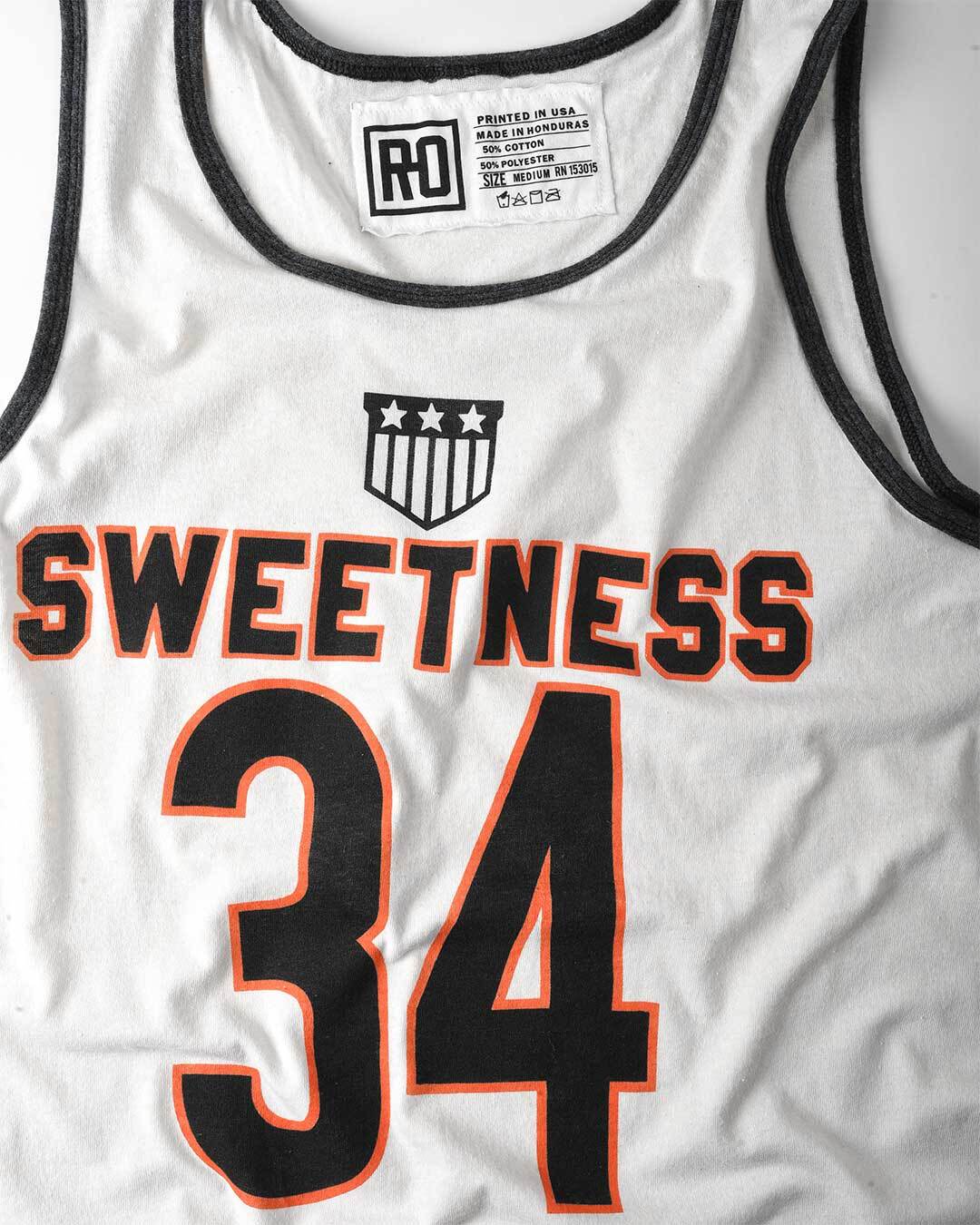Payton Sweetness #34 Vintage White Tank - Roots of Fight