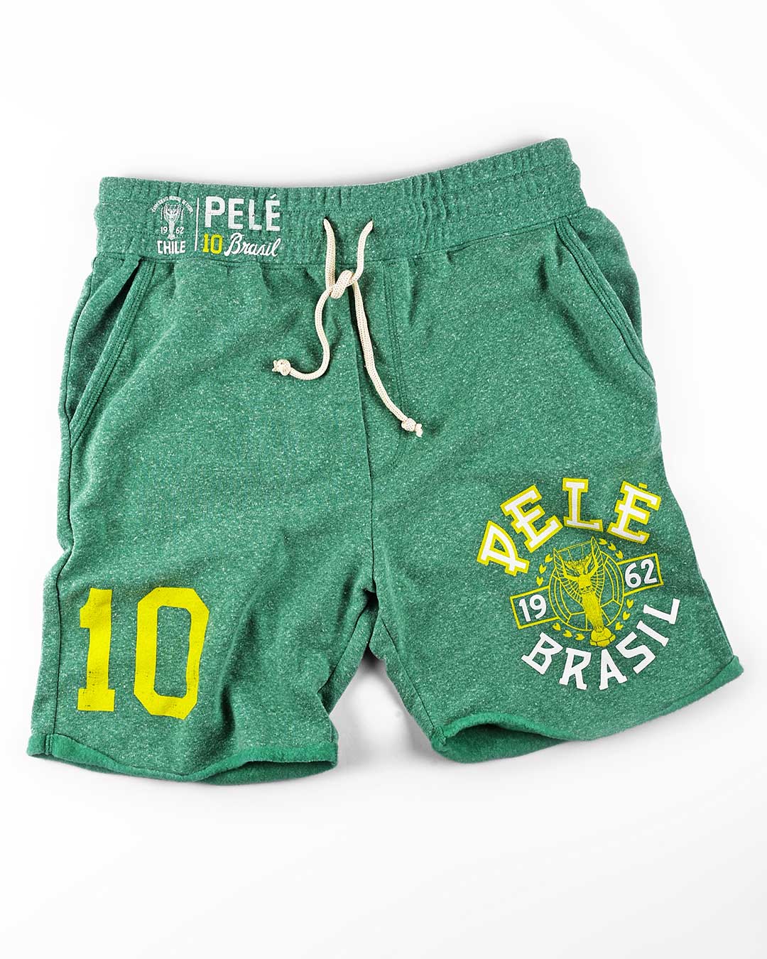 Pelé 1962 Brasil Green Shorts - Roots of Fight