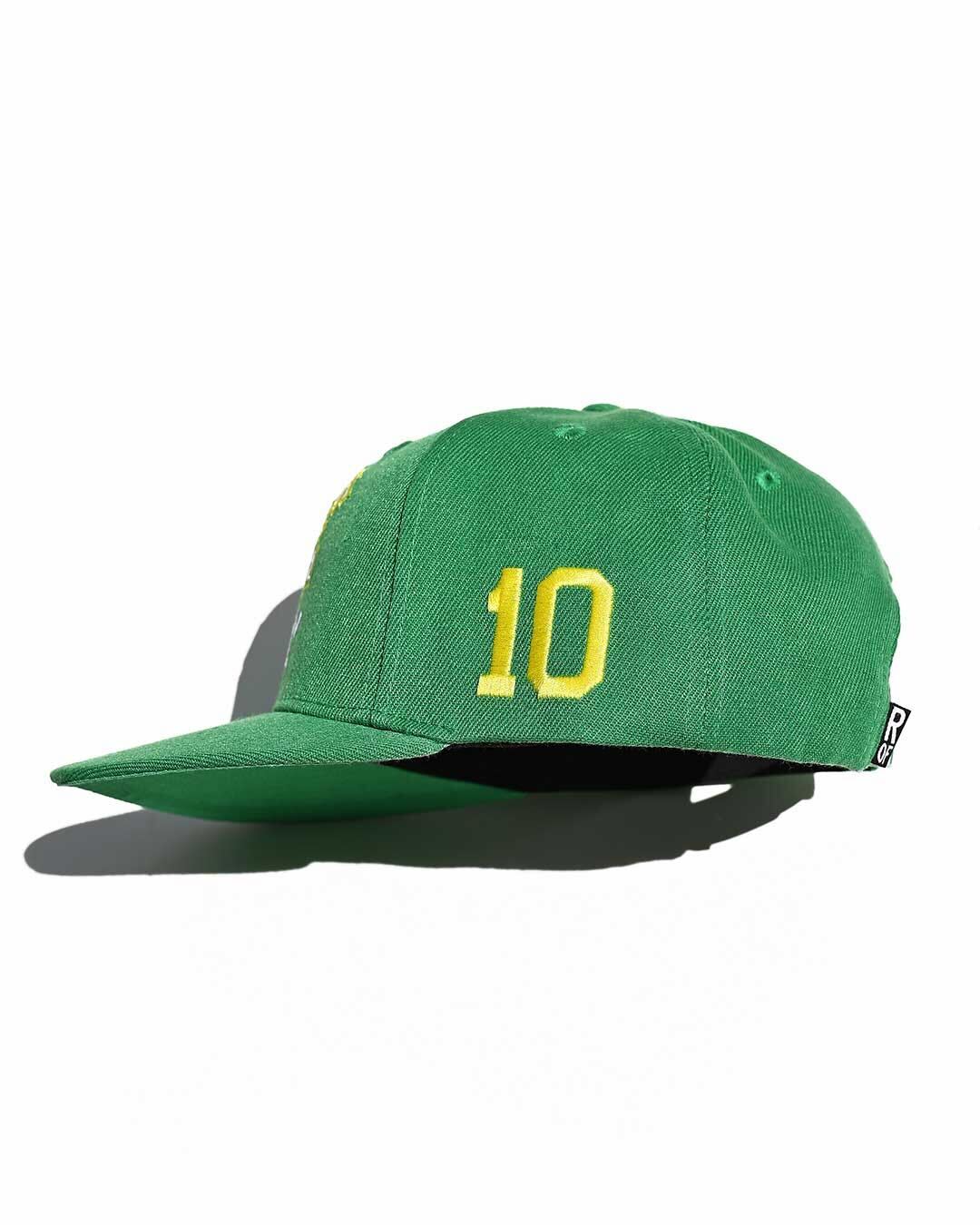 Pelé 1962 Brasil Green Snapback Hat - Roots of Fight