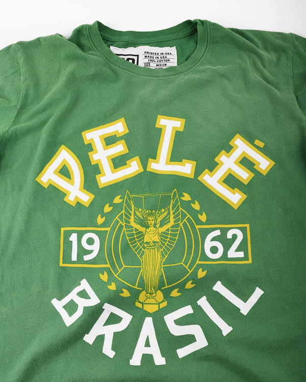 Pelé 1962 Brasil Green Tee - Roots of Fight