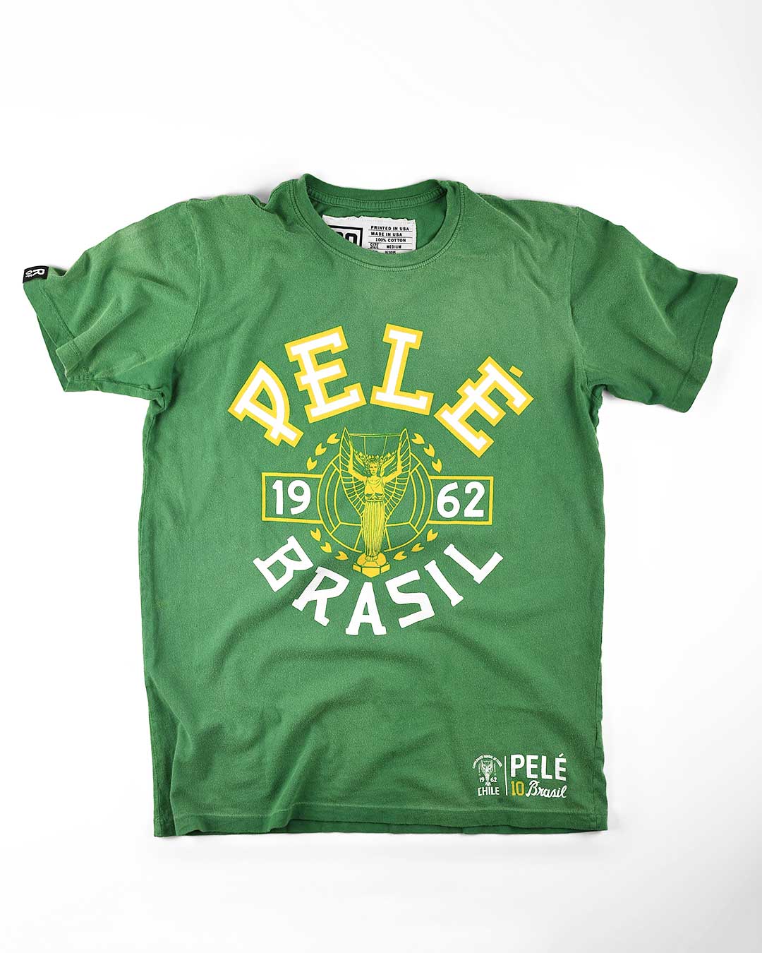 Pelé 1962 Brasil Green Tee - Roots of Fight