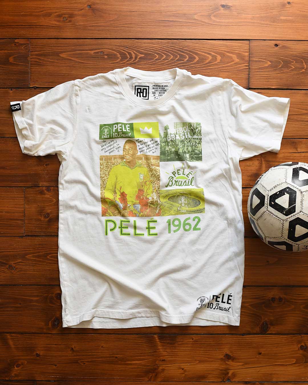 Pelé 1962 Photo Collage Tee - Roots of Fight Canada