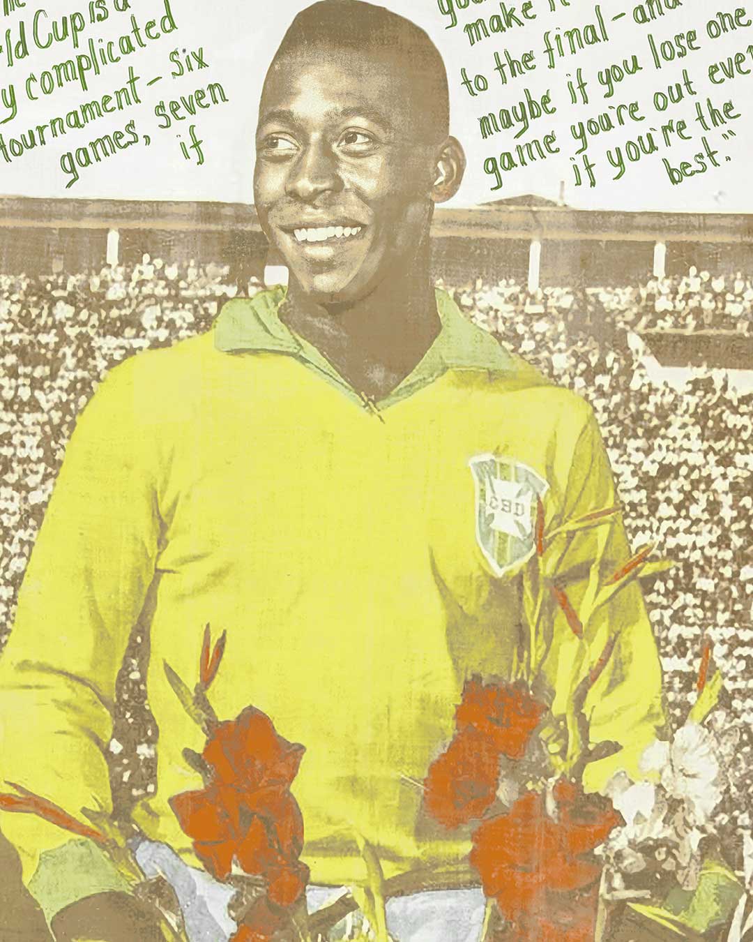 Pelé 1962 Photo Collage Tee - Roots of Fight Canada