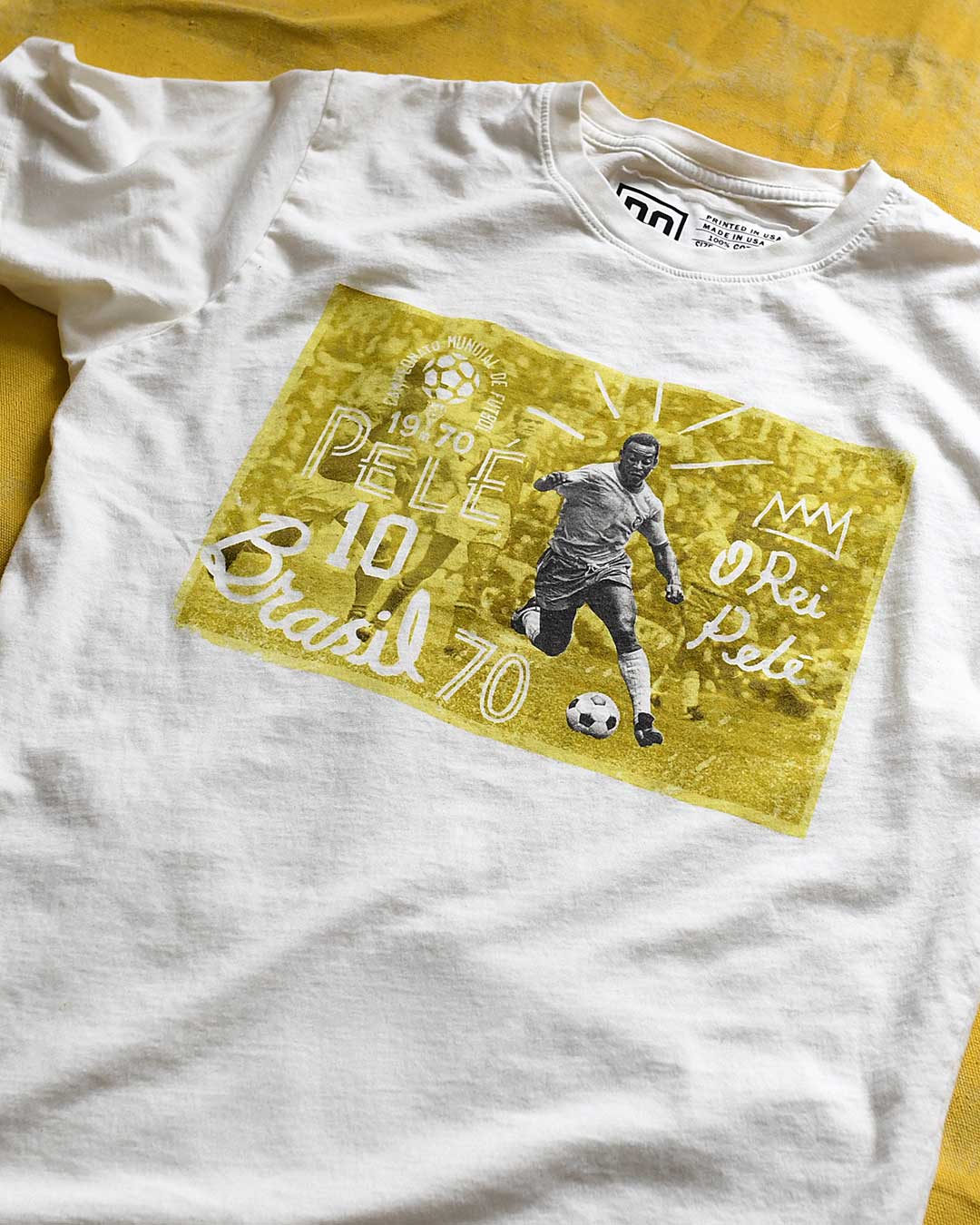 Pelé 1970 Brasil Photo Tee - Roots of Fight