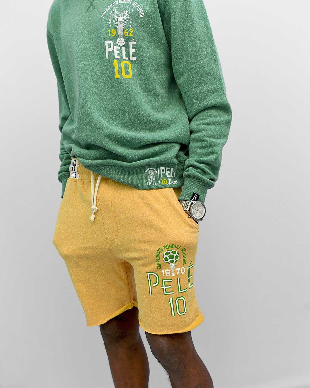 Pelé 1970 Yellow Shorts - Roots of Fight Canada