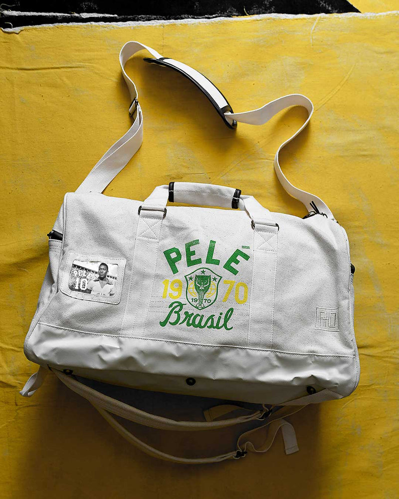 Pelé Brasil #10 Ivory Duffle Bag