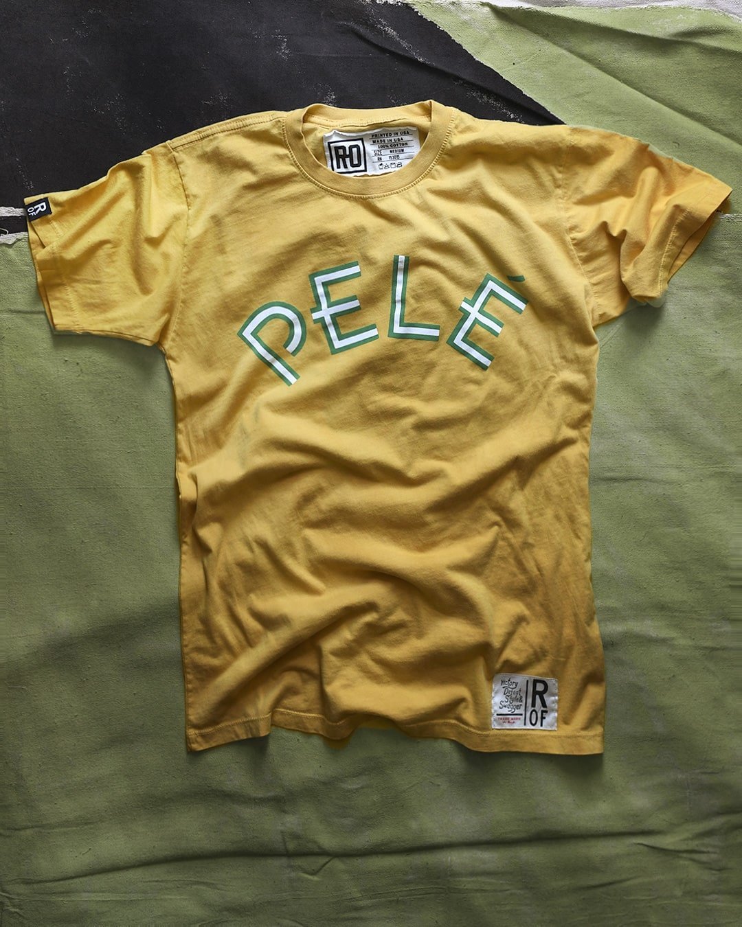 Pelé Brasil #10 Yellow Tee - Roots of Fight Canada