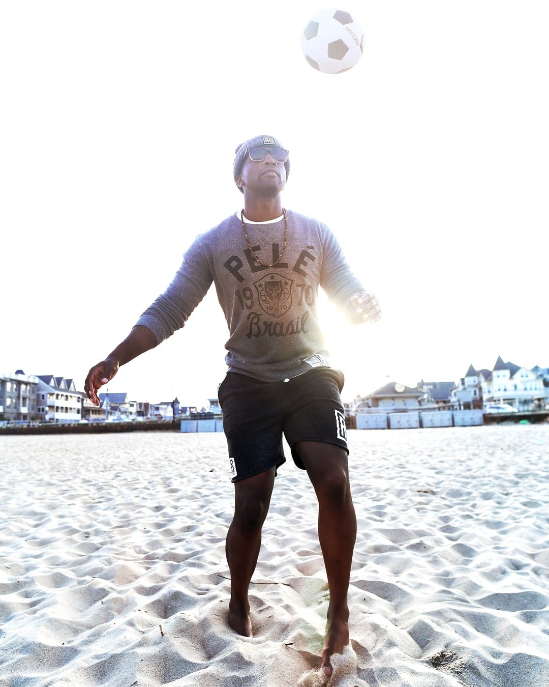 Pelé Brasil Grey Sweatshirt - Roots of Fight