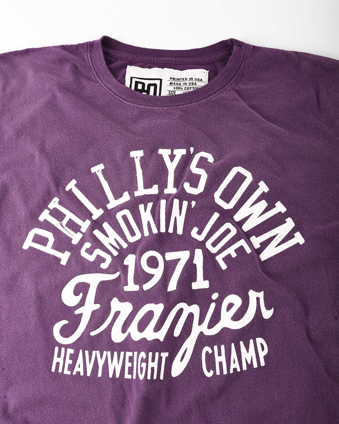 Philly&#39;s Own Smokin&#39; Joe Purple Tee - Roots of Fight
