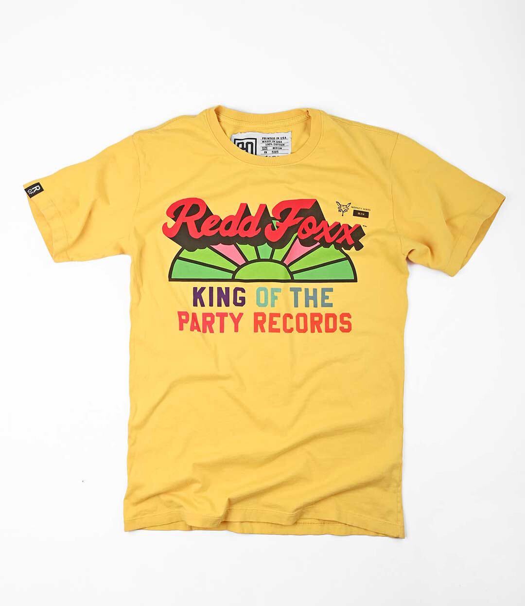 Redd Foxx &#39;King of the Party&#39; Yellow Tee - Roots of Fight
