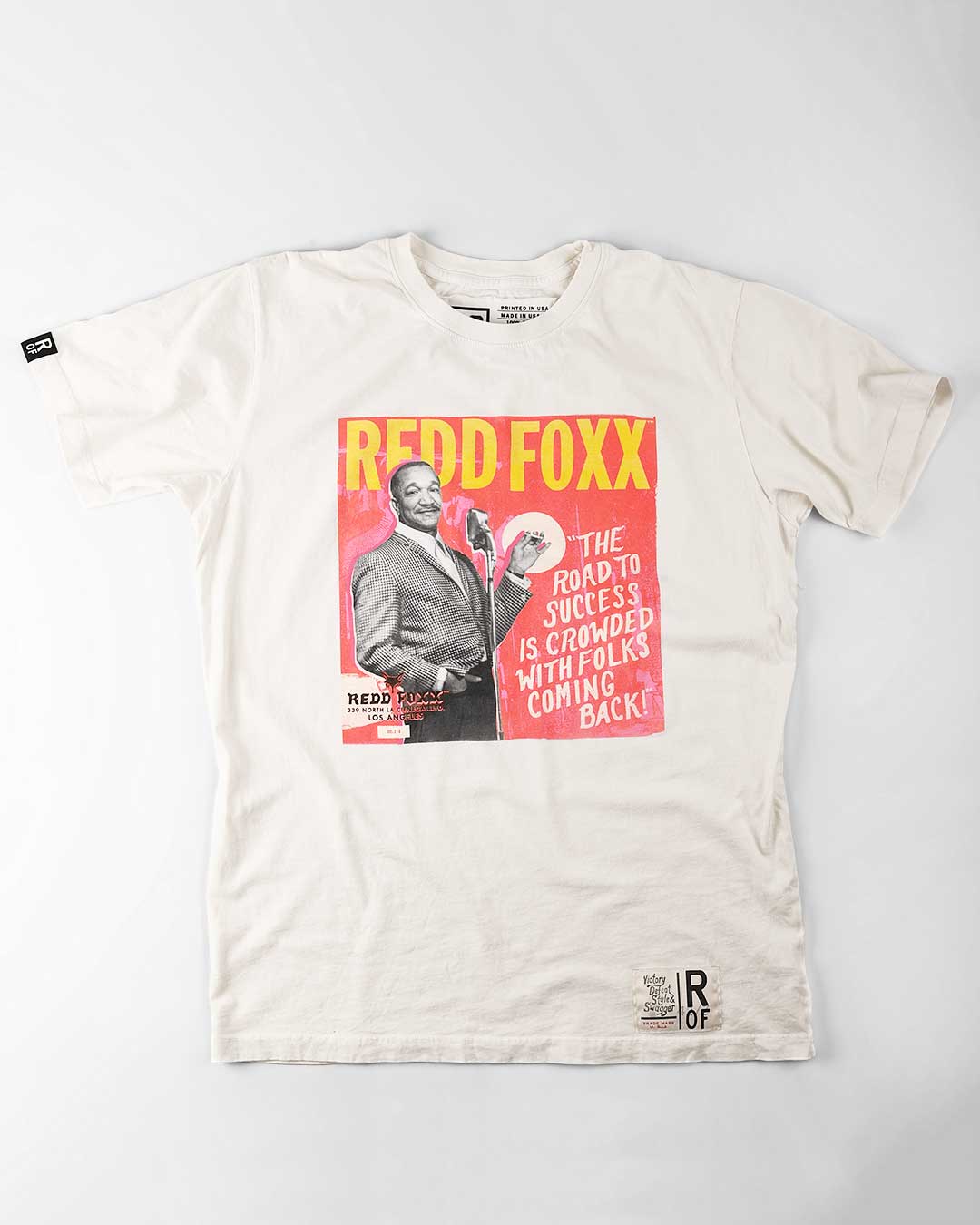 Redd Foxx Road to Success Vintage White Tee - Roots of Fight