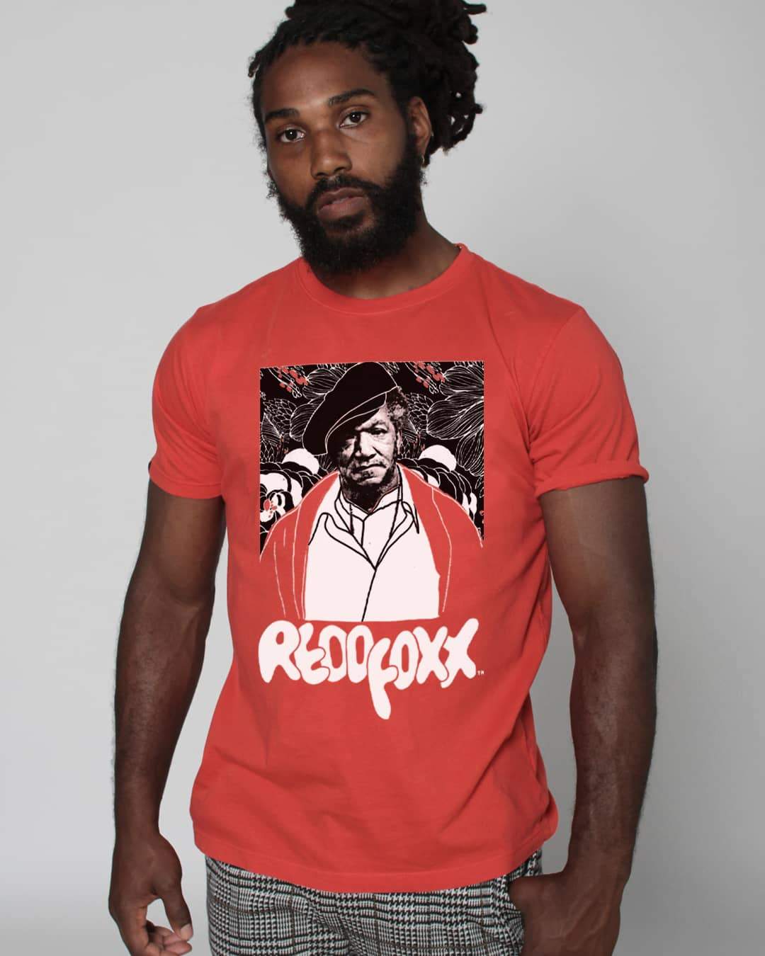 Redd Foxx Vintage Red Cover Photo Tee - Roots of Inc dba Roots of Fight