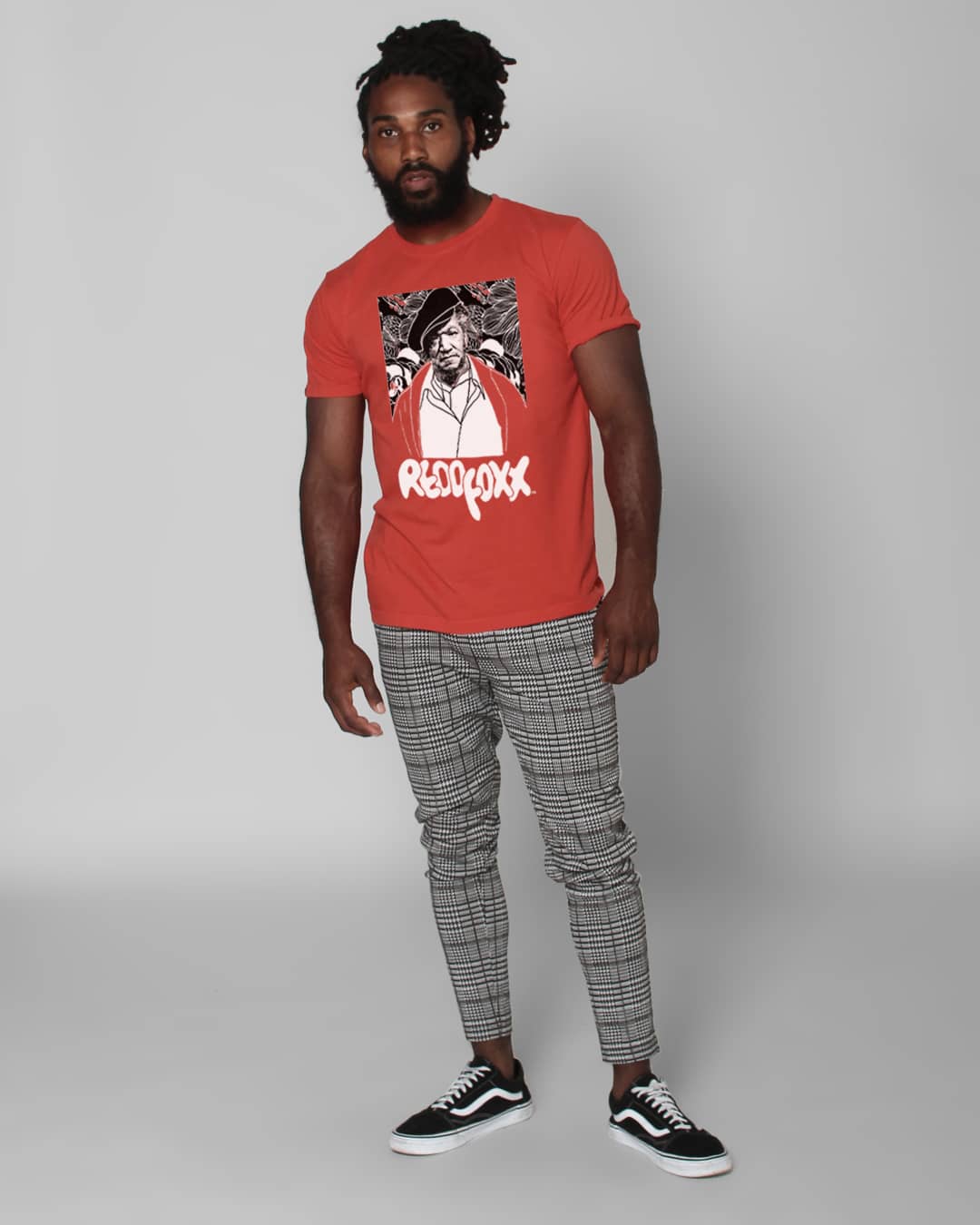 Redd Foxx Vintage Red Cover Photo Tee - Roots of Inc dba Roots of Fight