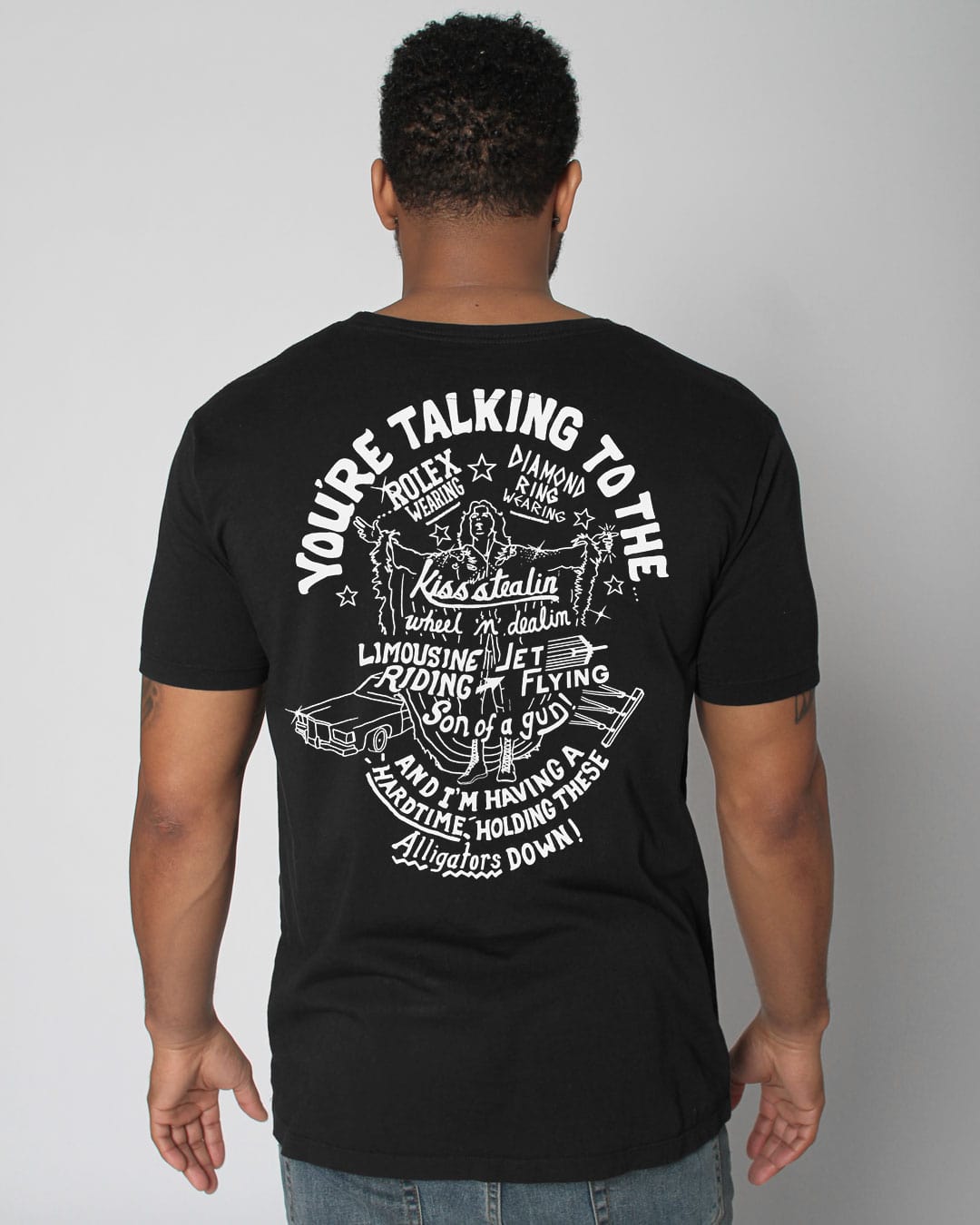 Ric Flair "You're Talking to The" Black Tee - Roots of Fight