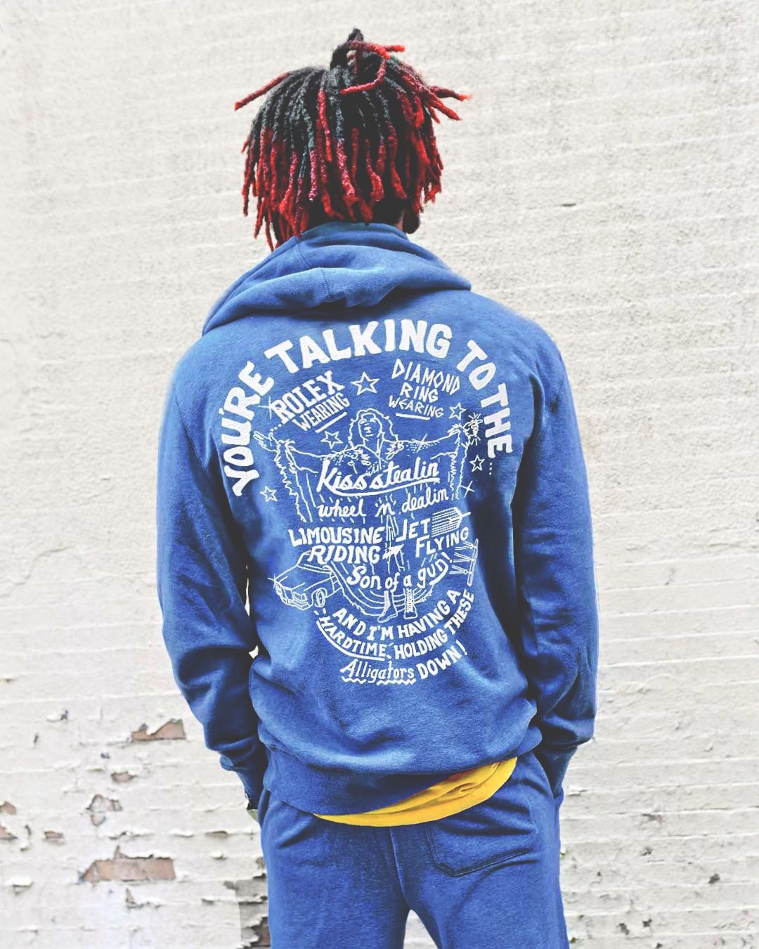 Ric Flair 'You're Talking To The" Blue PO Hoody - Roots of Fight