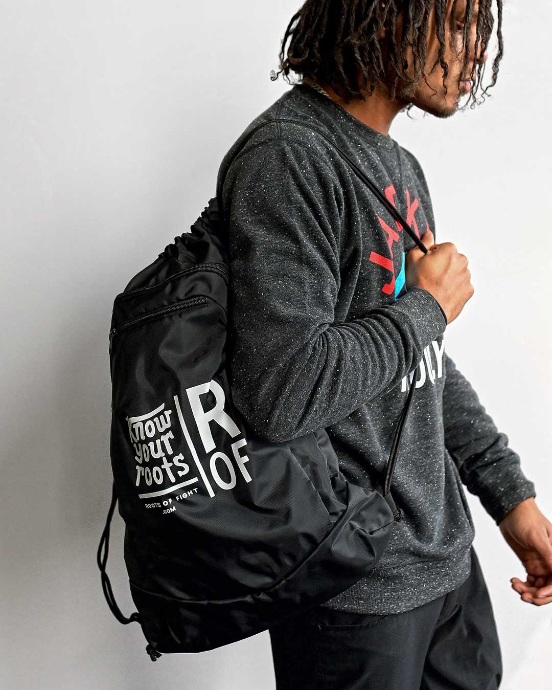 ROF Know Your Roots Drawstring Bag - Roots of Fight