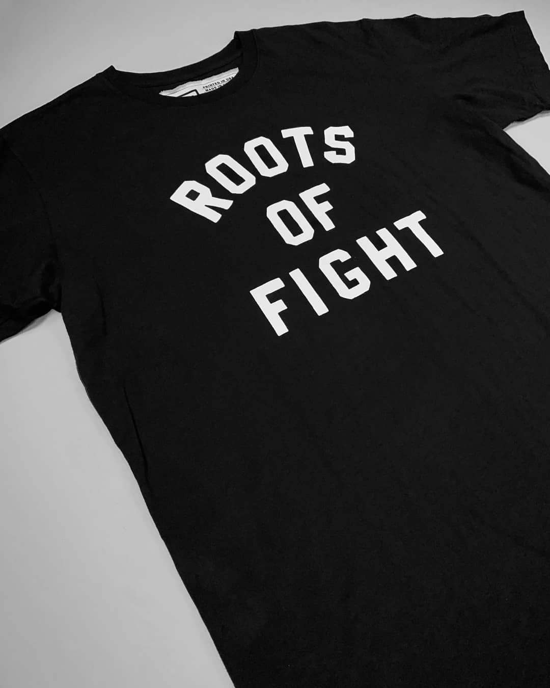 ROF Vintage Black Tee - Roots of Fight Canada