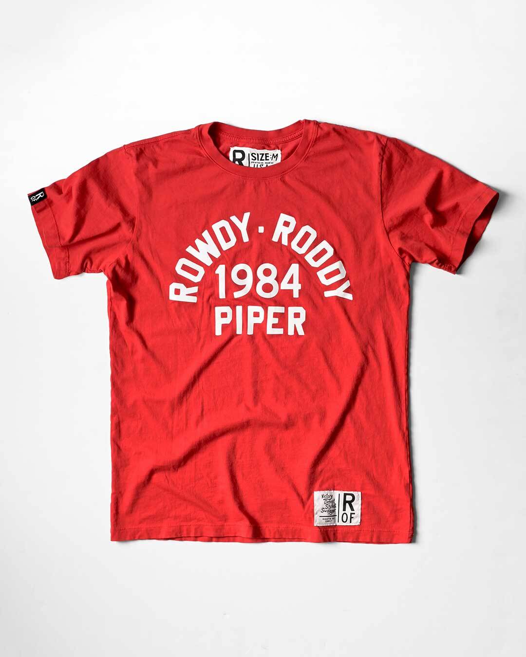 Rowdy Roddy Piper 1984 Red Tee - Roots of Fight