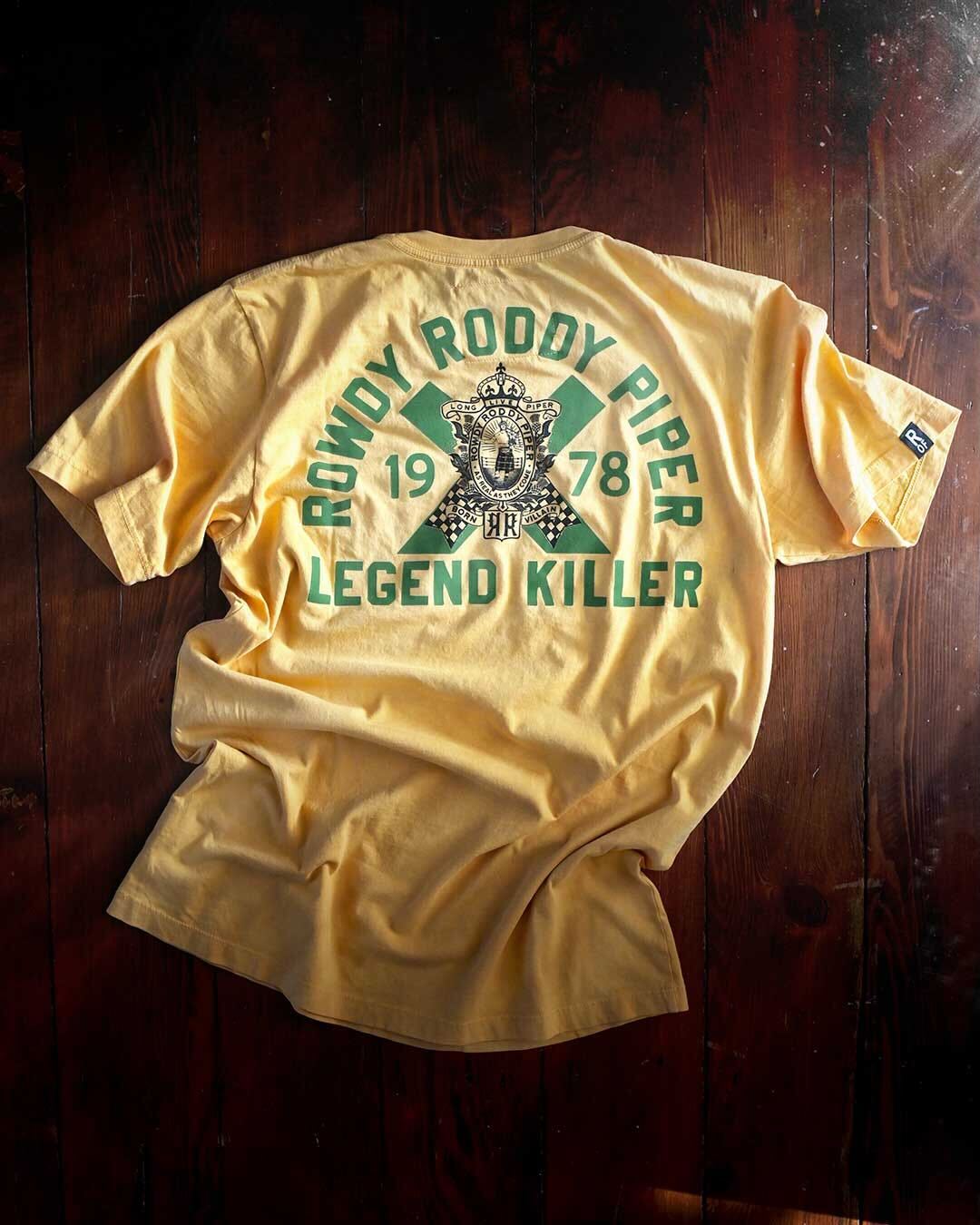 Rowdy Roddy Piper Born Villain Gold Tee - Roots of Fight