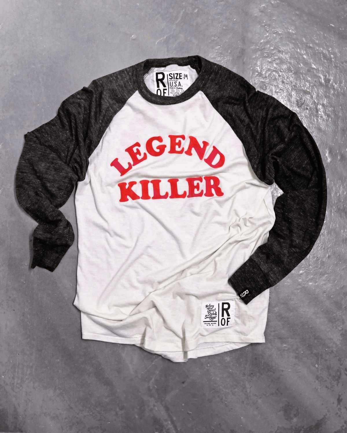 Rowdy Roddy Piper Legend Killer Black Raglan - Roots of Fight