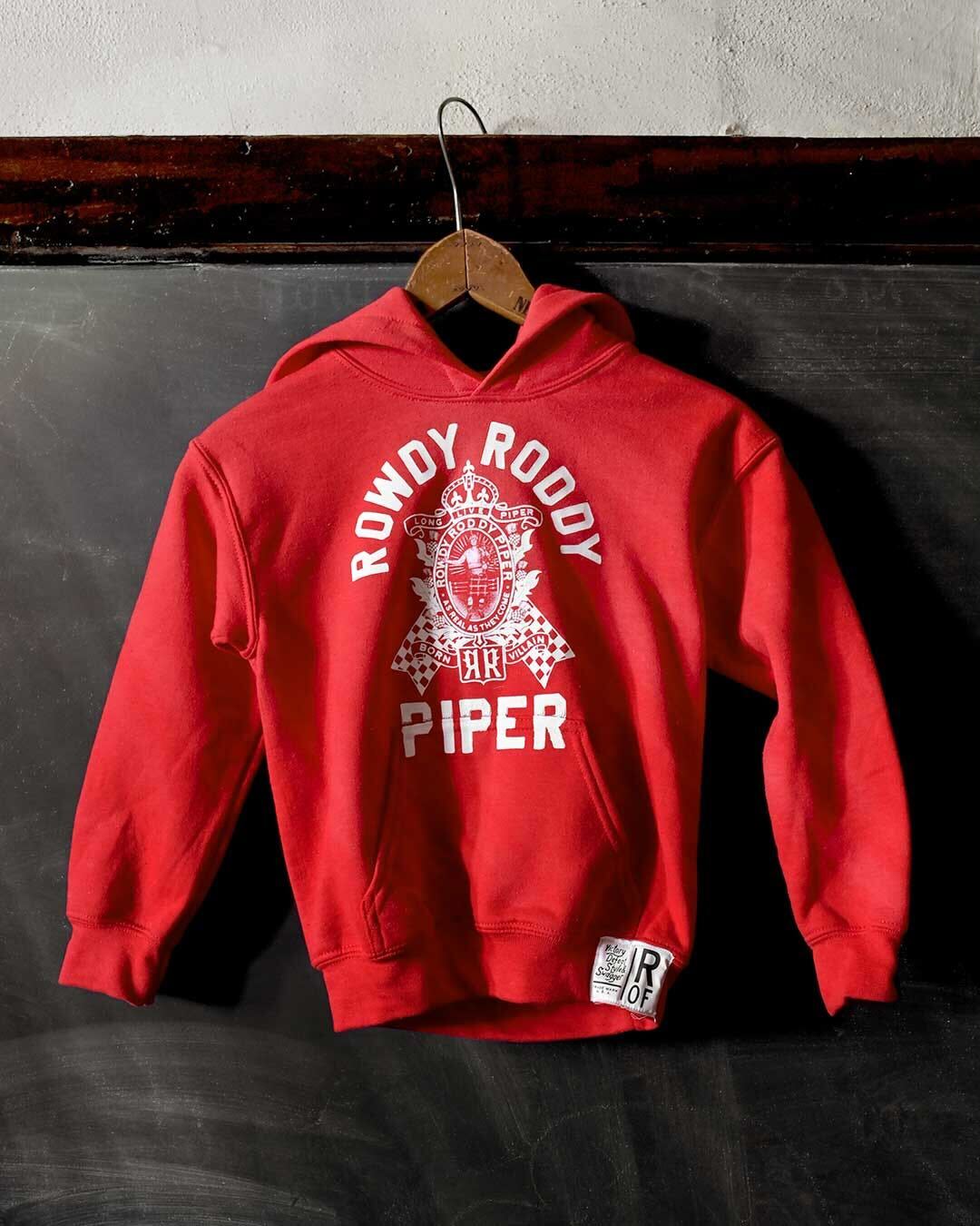 Rowdy Roddy Piper Red Kid&#39;s Hoody - Roots of Fight