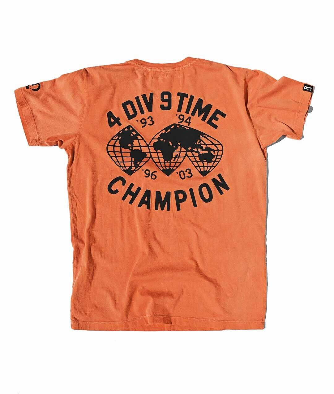 Roy Jones Jr. 4 Div Champ Orange Tee - Roots of Fight