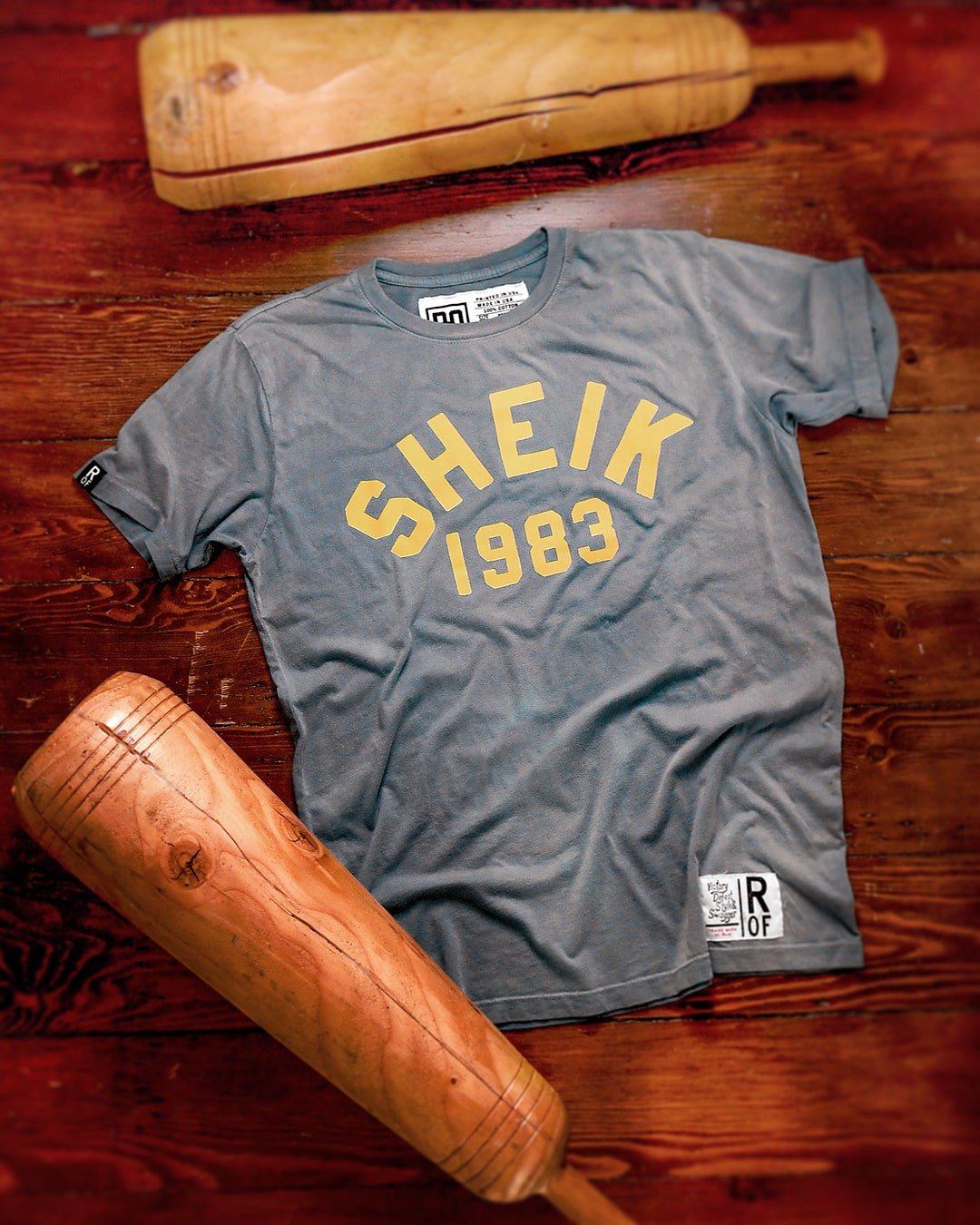 The Iron Sheik 1983 Champ Blue Tee - Roots of Fight