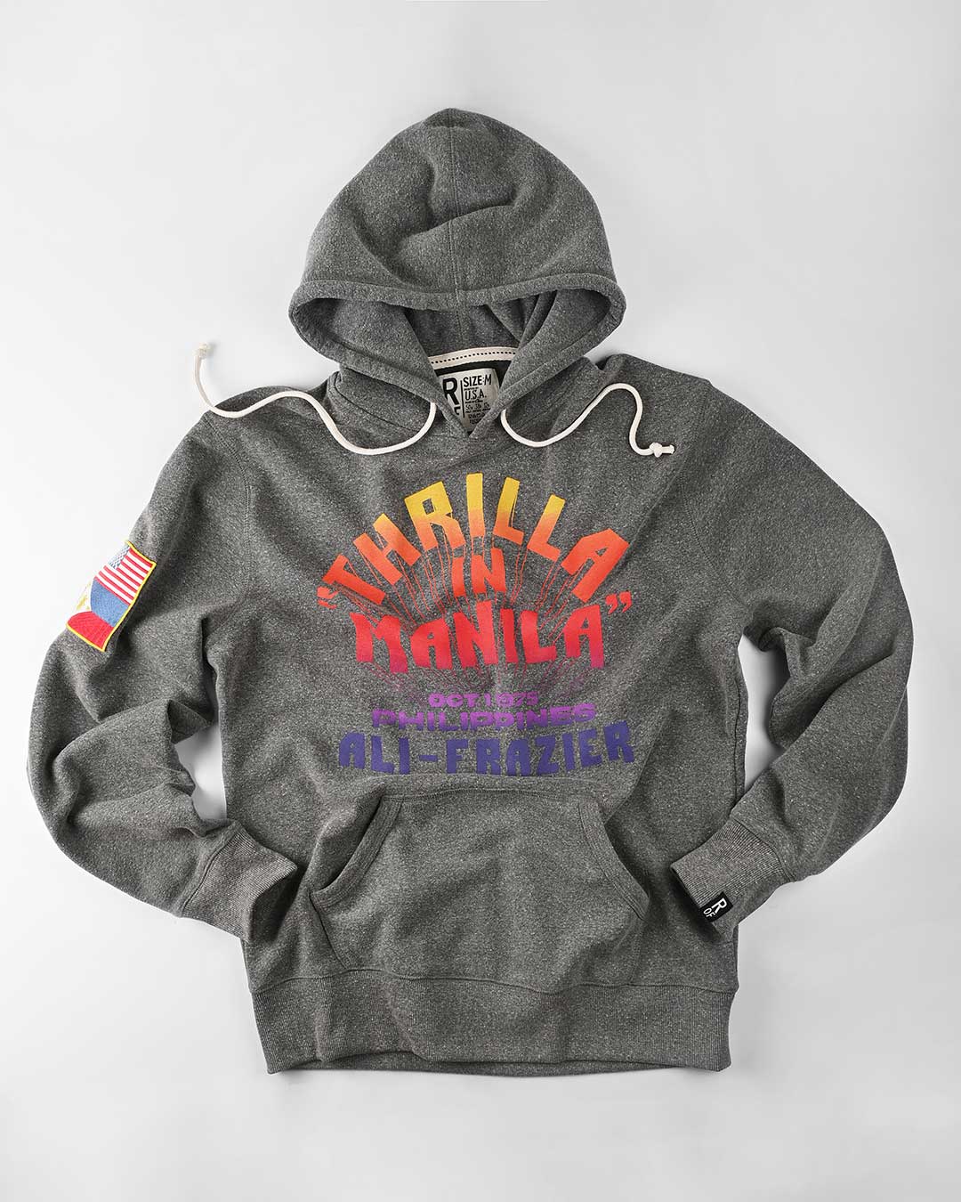 Thrilla in Manila Tribute Grey PO Hoody - Roots of Fight