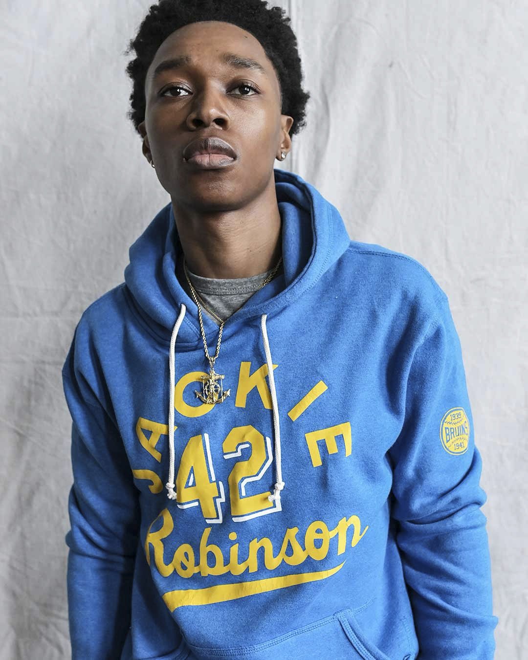 UCLA - Jackie Robinson Baseball Blue PO Hoody - Roots of Fight