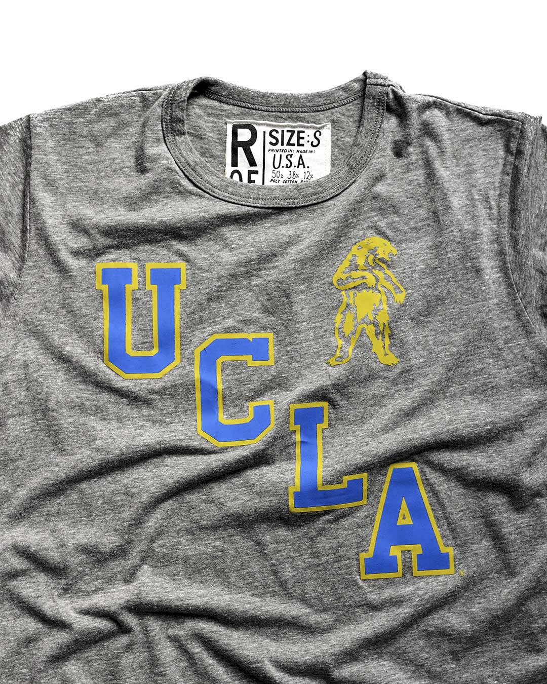 UCLA - Jackie Robinson Baseball Grey Tee - Roots of Fight