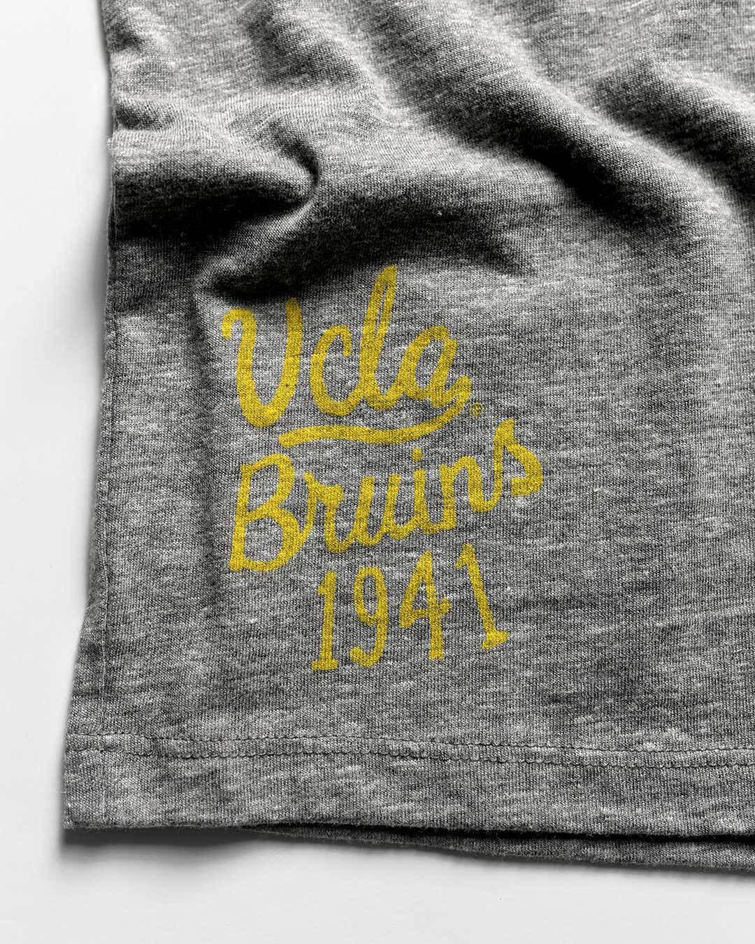 UCLA - Jackie Robinson Baseball Grey Tee - Roots of Fight