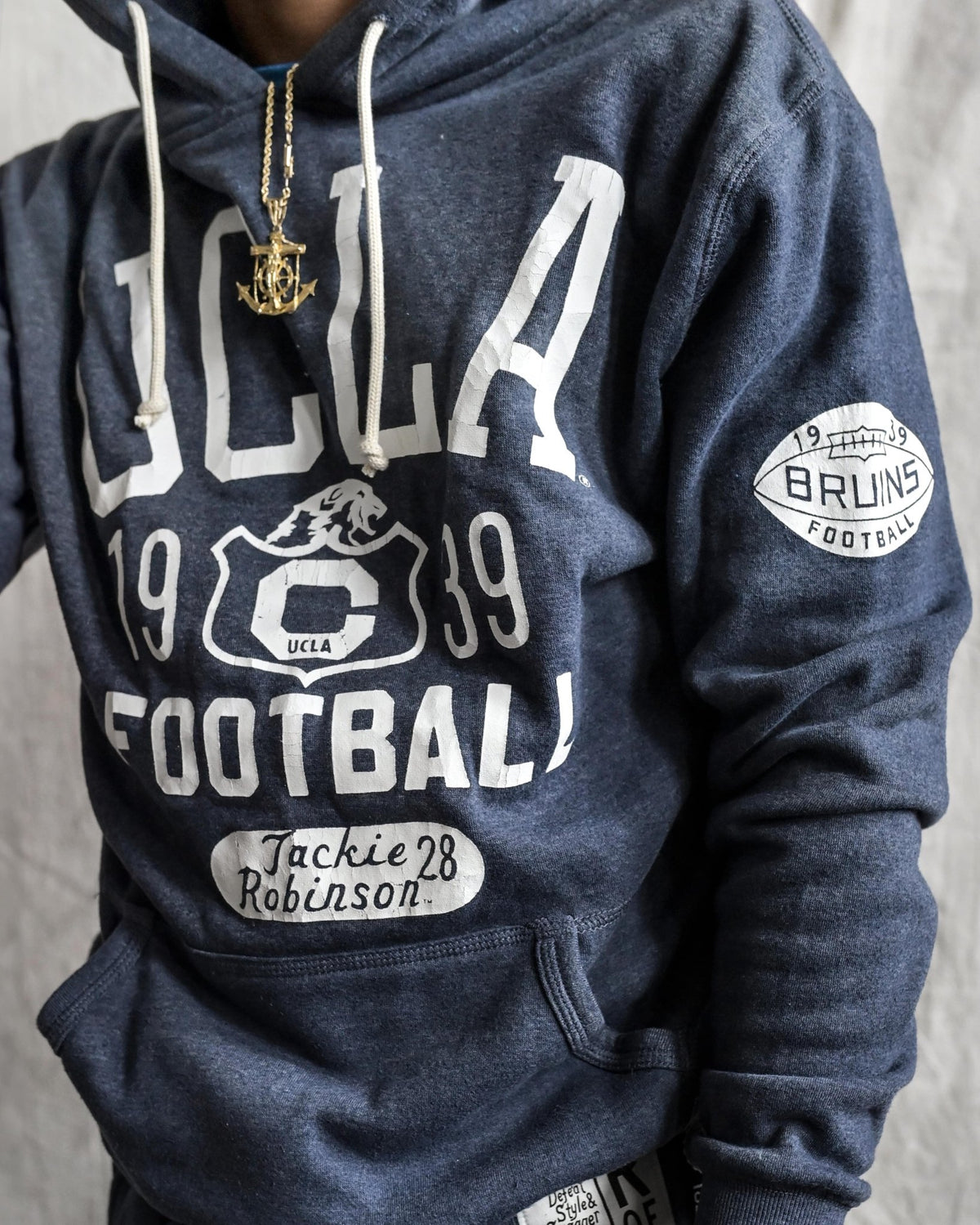UCLA - Jackie Robinson Football Navy PO Hoody - Roots of Fight