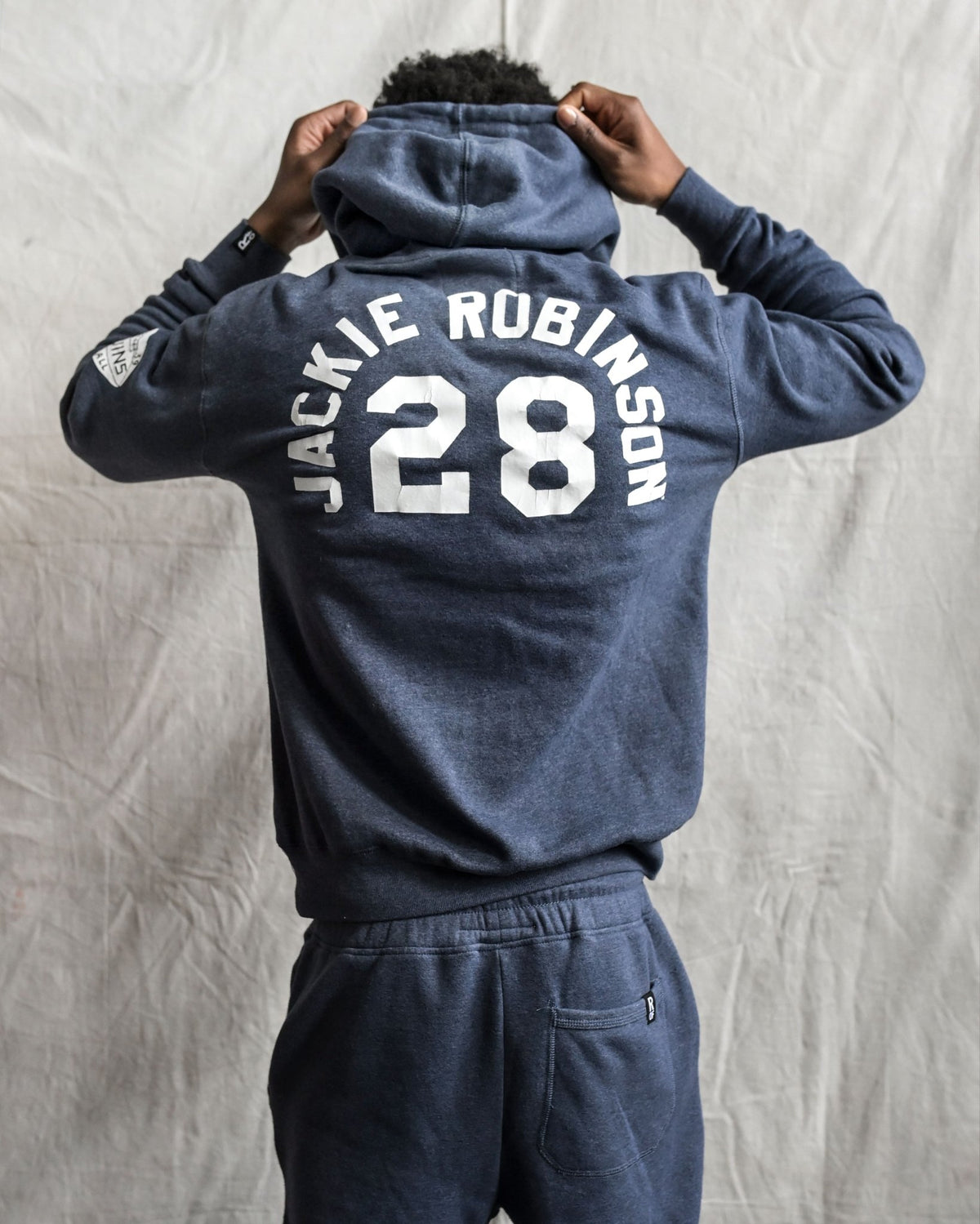 UCLA - Jackie Robinson Football Navy PO Hoody - Roots of Fight