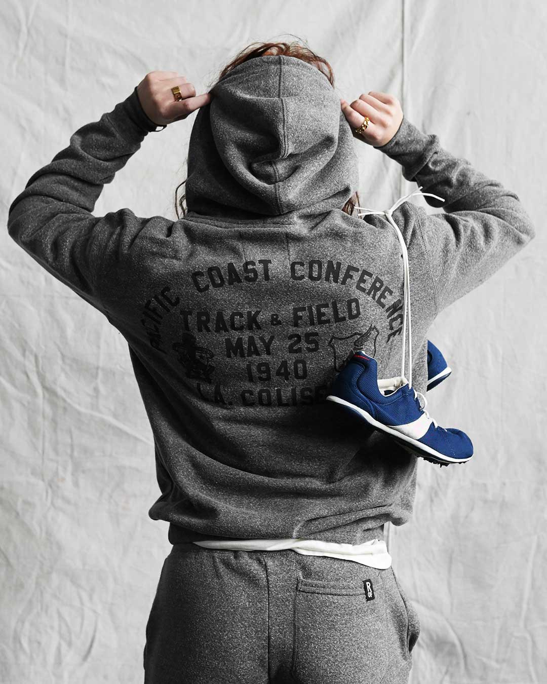 UCLA - Jackie Robinson Track Grey PO Hoody - Roots of Fight