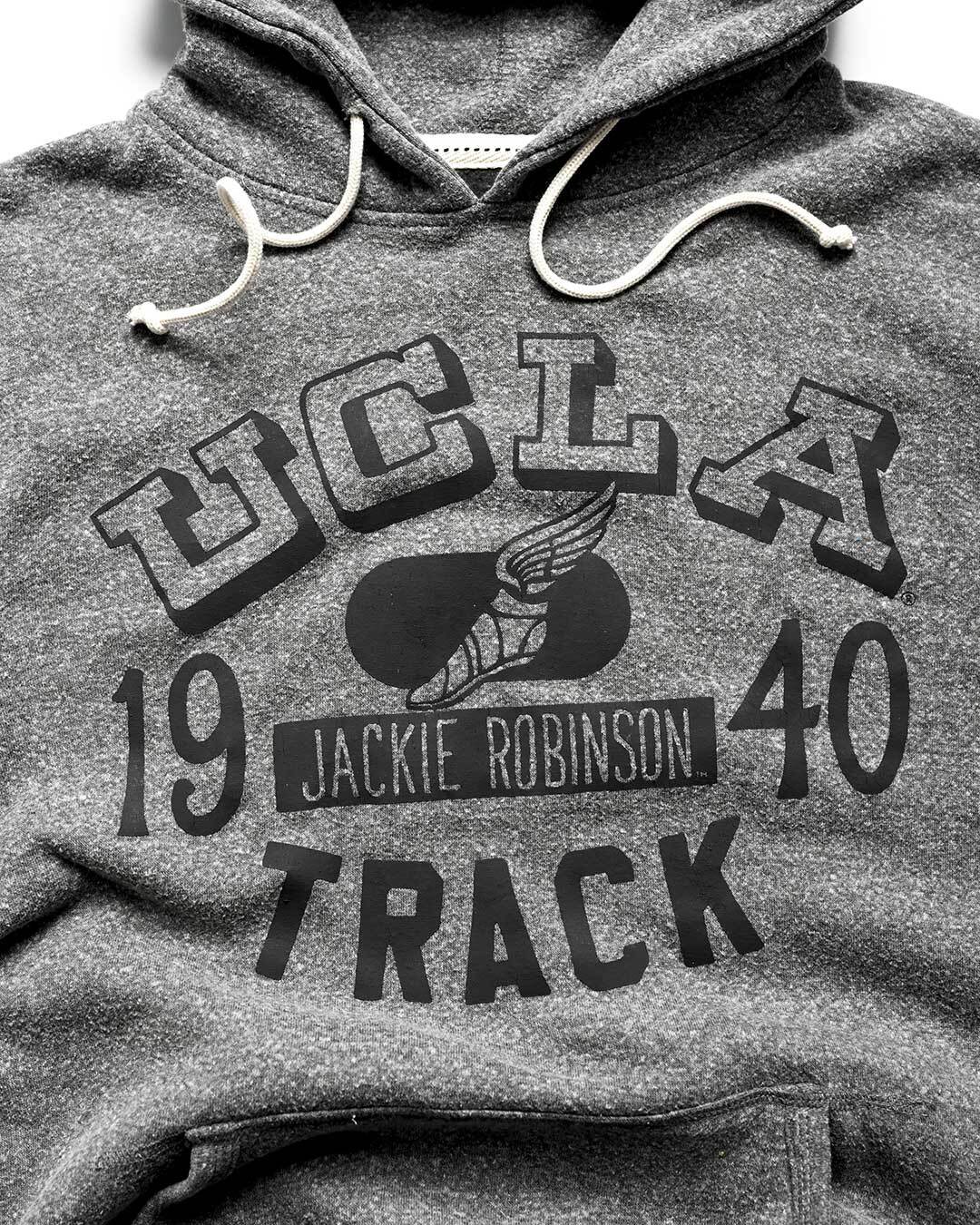 UCLA - Jackie Robinson Track Grey PO Hoody - Roots of Fight