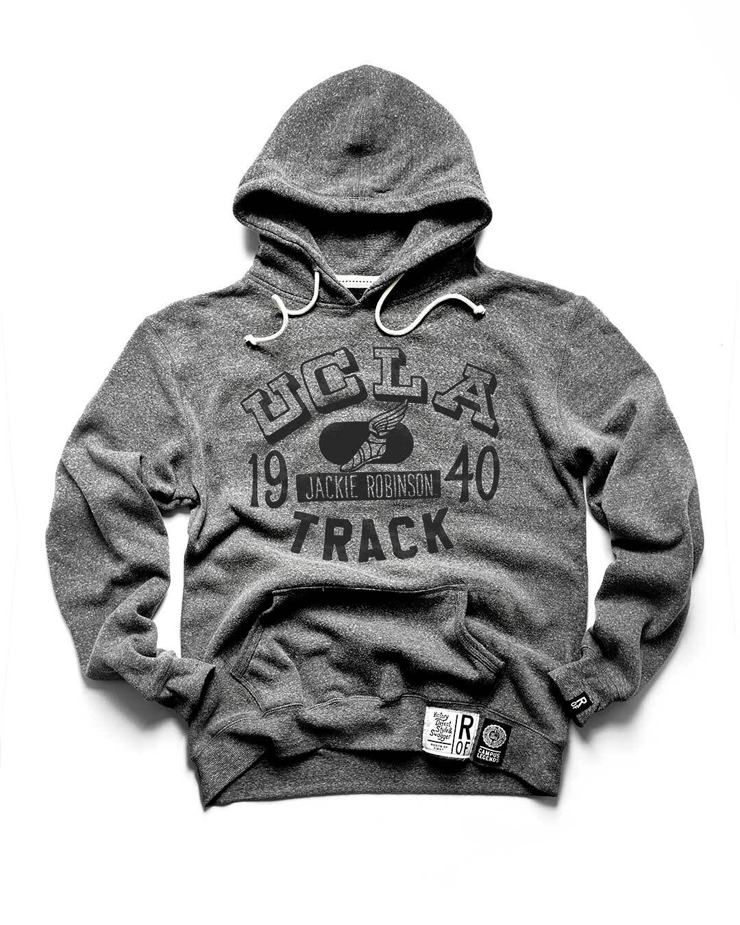 UCLA - Jackie Robinson Track Grey PO Hoody - Roots of Fight